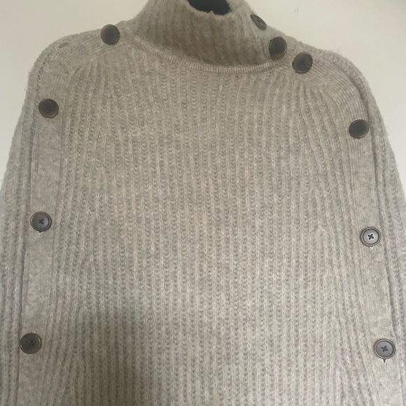 J. Crew Sweaters - J-Crew  button poncho, sweater cape